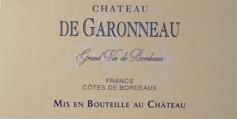 carton bouteilles chateau de garonneau